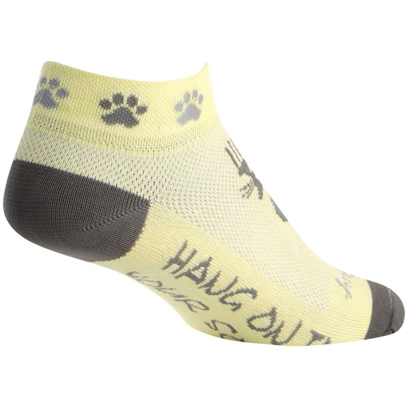 SockGuy Classic Scratch Socks – 1″ Yellow/Gray Womens Small/Medium