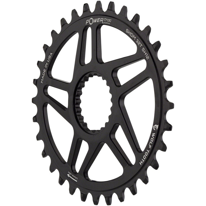 Wolf Tooth Elliptical Direct Mount Chainring – 34t, Shimano Direct Mount, Boost, 3mm Offset, Requires 12-Speed