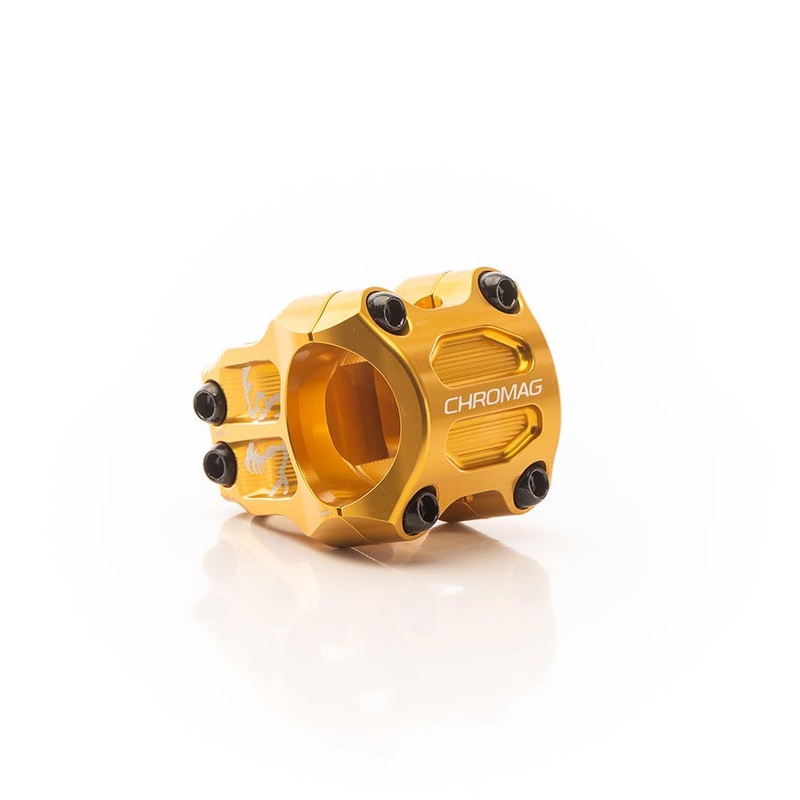 Chromag Riza Stem Diameter: 35mm, Length: 45mm, Steerer: 1-1/8”, 0, Gold