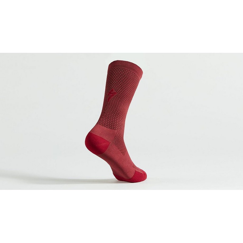 Specialized hydrogen vent tall sock maroon s