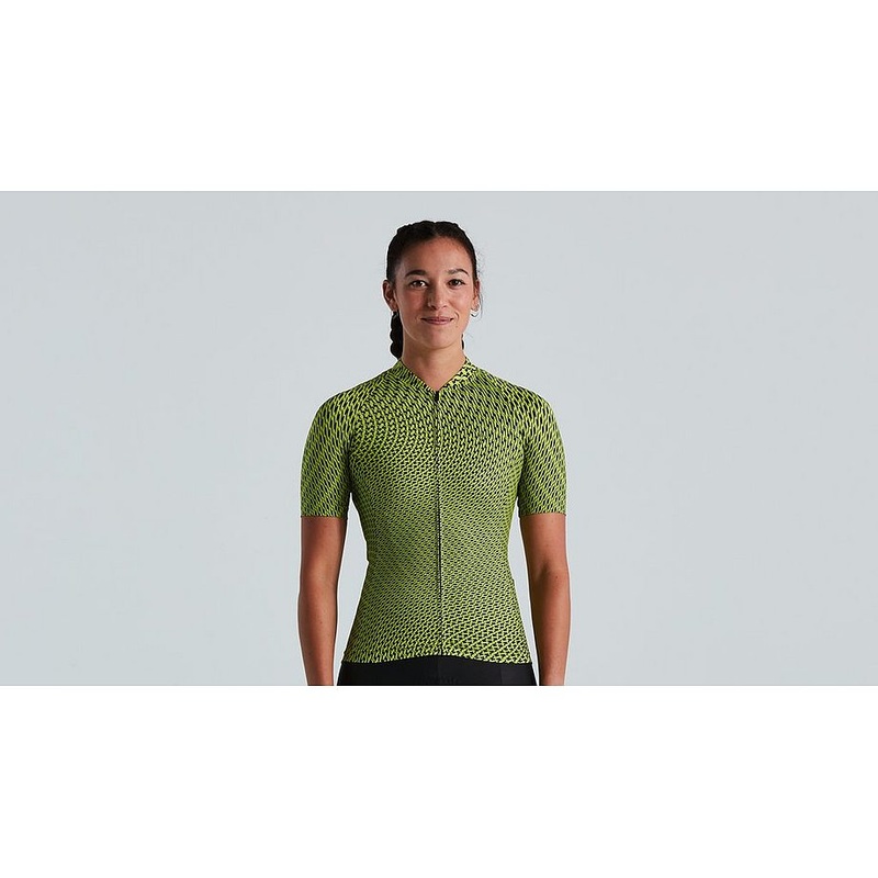 Specialized sl bicycledelics jersey ss wmn hyper green/black xs