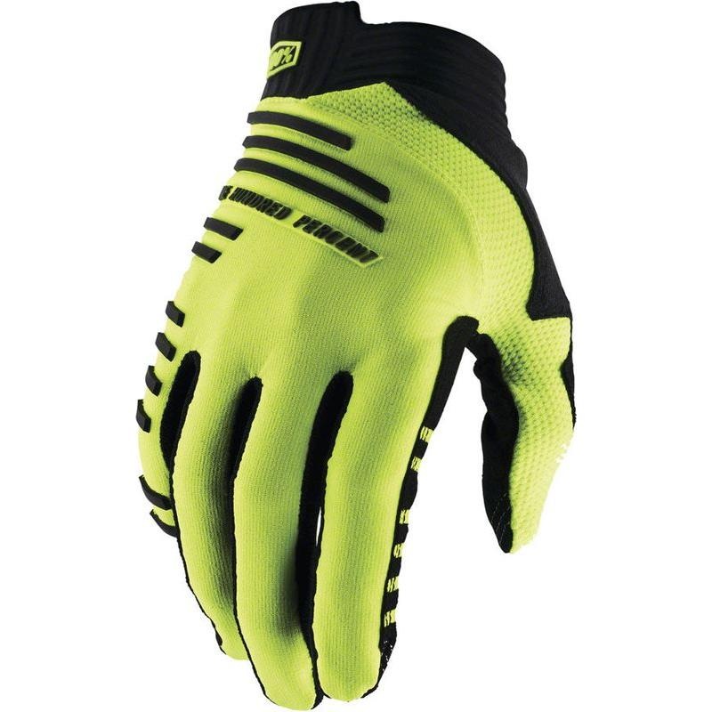 100% R-Core Gloves – Flourescent Yellow Full Finger X-Large