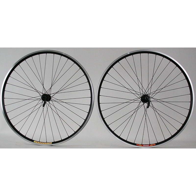 Black Heavy Duty Velocity Dyad 700c Shimano 105 Hubs 36h Sapim Force Spokes