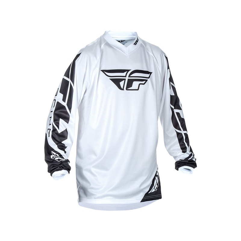 Fly Racing 2018 Universal BMX Race Jersey-White