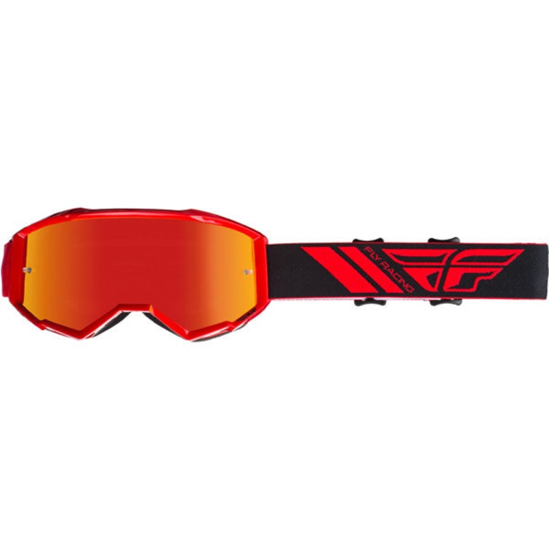 Fly Racing 2019 Youth Zone Goggles-Red Mirror/Smoke