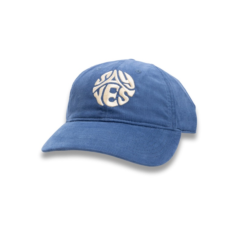 SAY YES STEEL GREY CORDUROY – 6 PANEL SNAP BACK DAD HAT