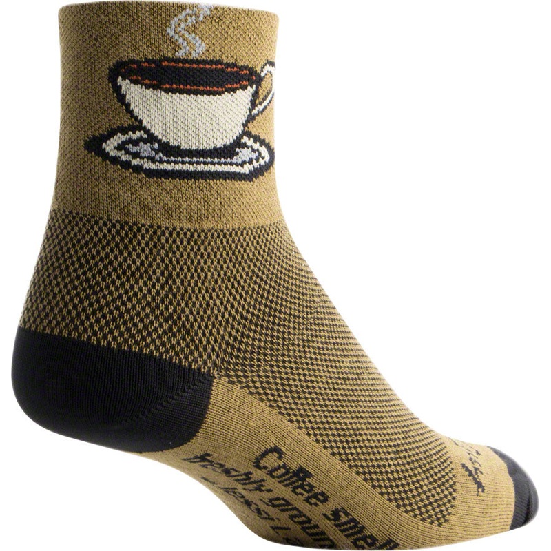 SockGuy Classic Coffee Socks – 3 inch, Brown, Large/X-Large