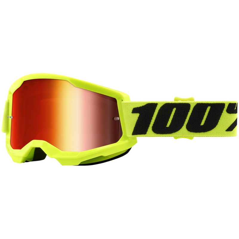 Strata 2 Goggles – Flourescent Yellow/Red Mirror