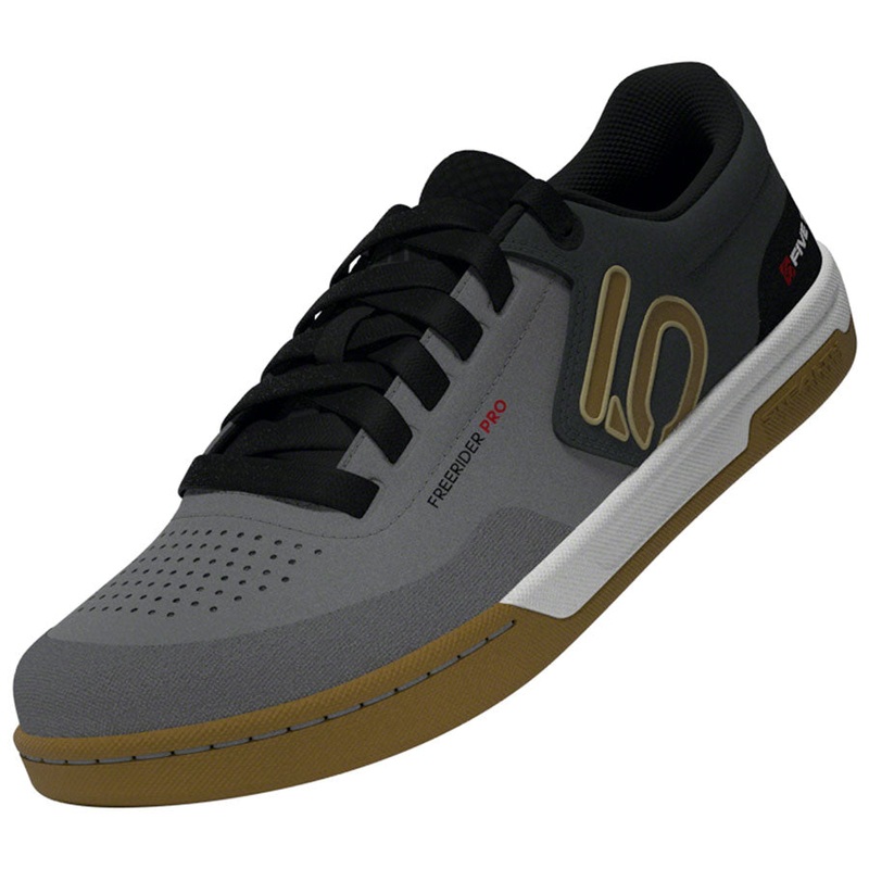 Five Ten Freerider Pro Flat Shoes – Mens Gray Three/Bronze Strata/Core BLK 8.5