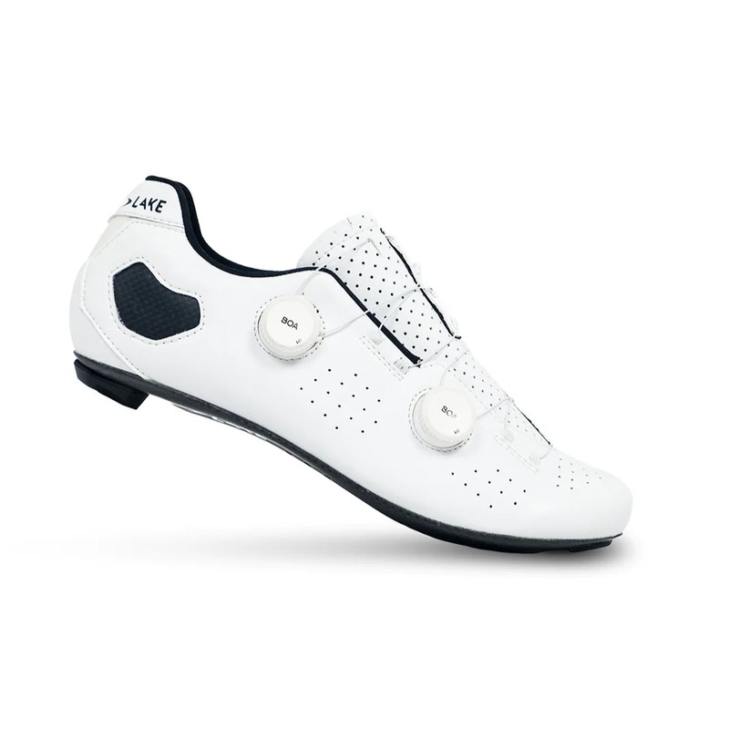 Lake CX333 Road Shoe – Wide – White Clarino