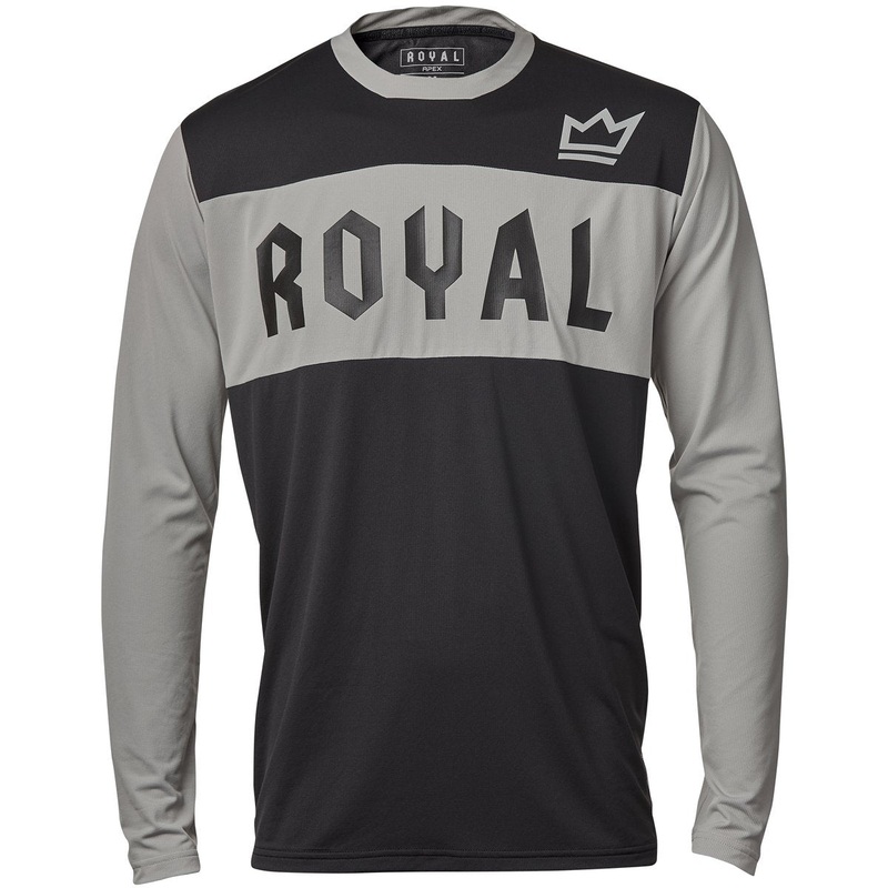 Royal Apex Long Sleeve MTB Jersey – Gray-Black – 2022