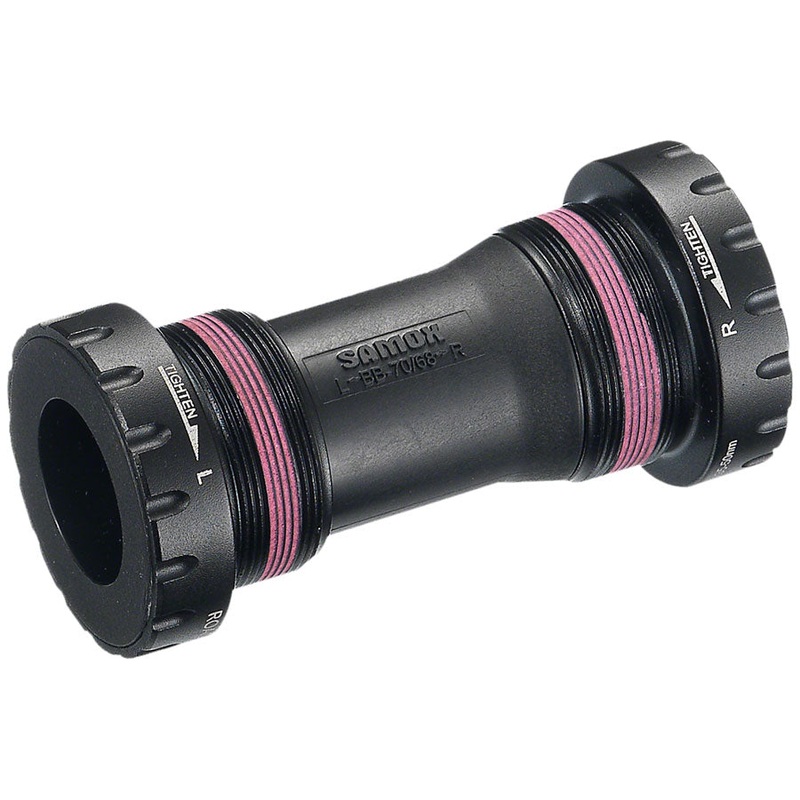 Samox English Bottom Bracket – English (BSA), 68/73mm, For 24mm Spindle, External, Black