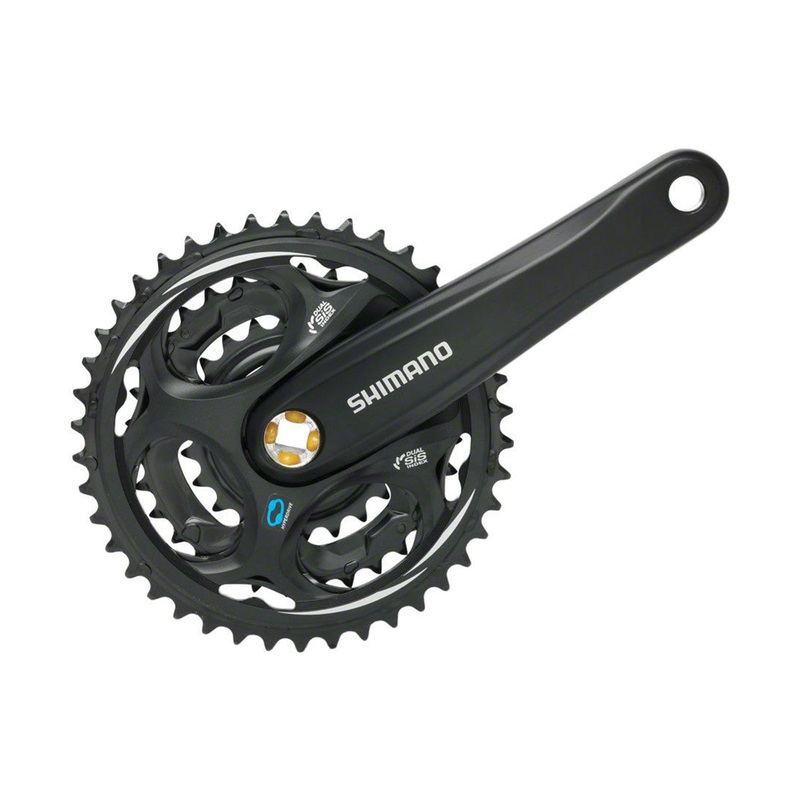 Shimano Altus 7-8 Spd Square Taper Crankset – Black