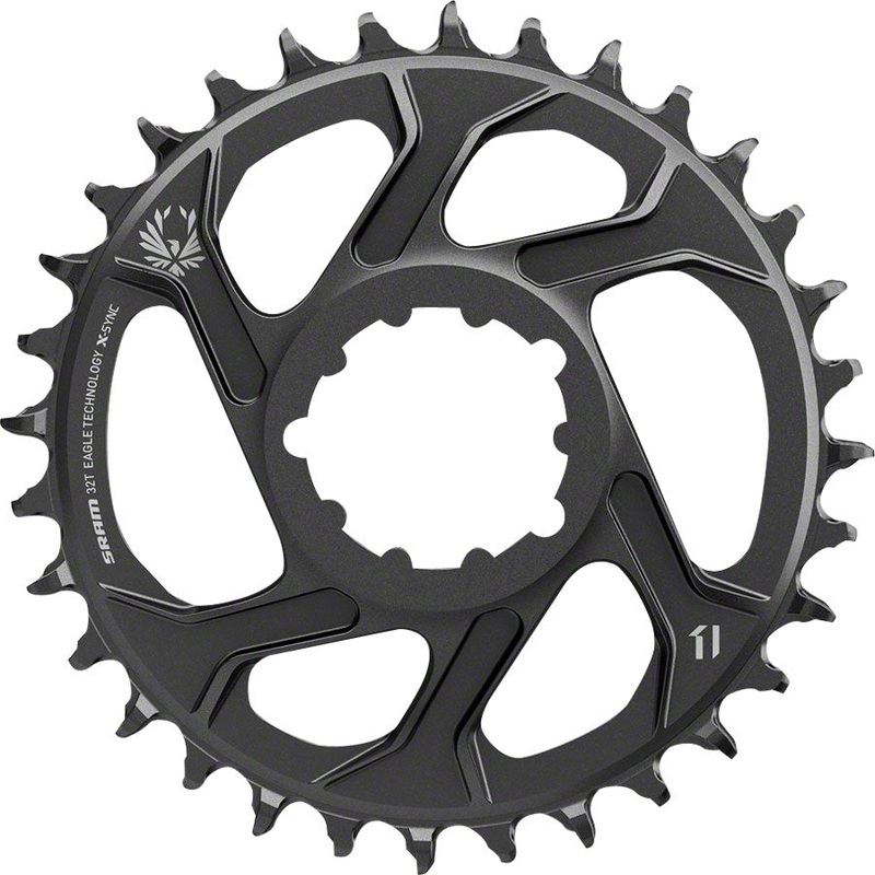 SRAM X-Sync 2 Eagle Direct Mount Chainring – 36 Tooth, 3mm Boost Offset, 12-Speed, Black