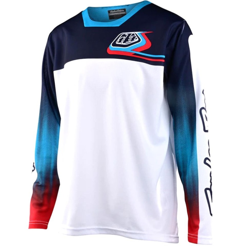 Troy Lee Sprint Youth Race Jersey – Jet Fuel/White