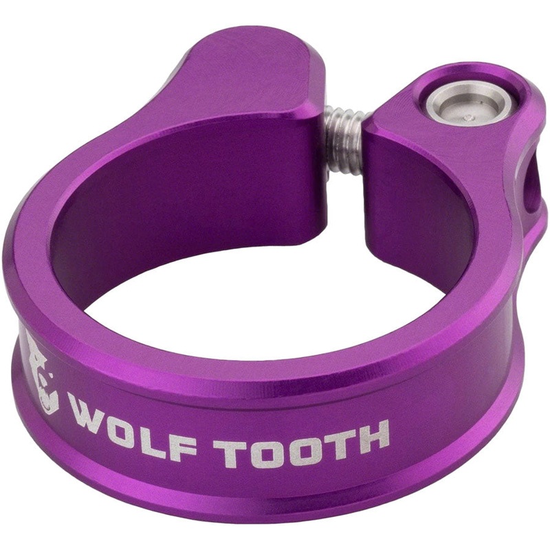 Wolf Tooth Seatpost Clamp – 34.9mm Bolt-On Ultraviolet Purple