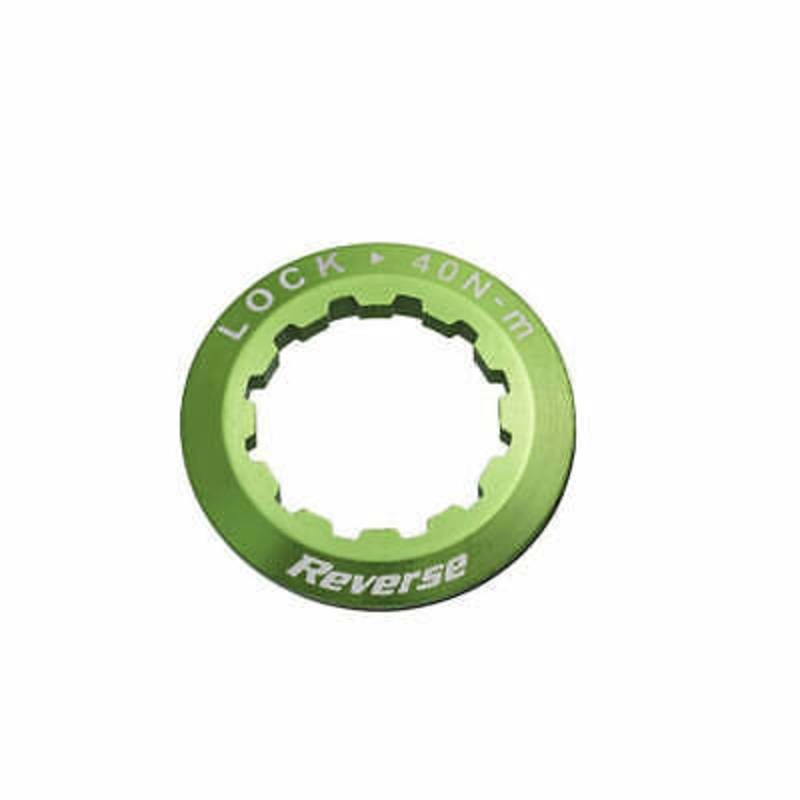 Aluminum Cassette Lockring by Reverse Fits HG Shimano SRAM Freehub Body Green