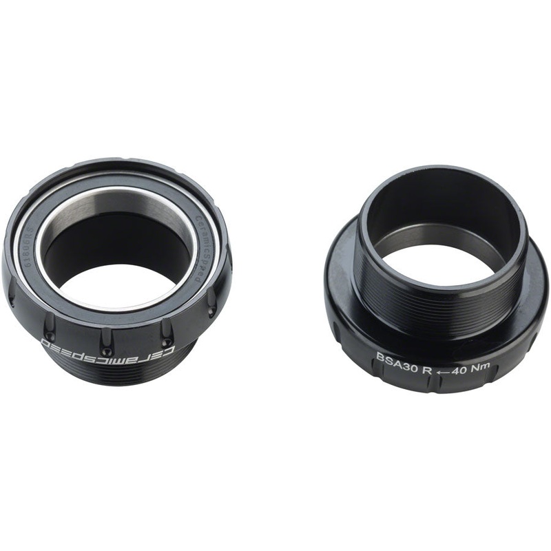 CeramicSpeed BSA30 Bottom Bracket – BSA Thread, 30mm Spindle, Black