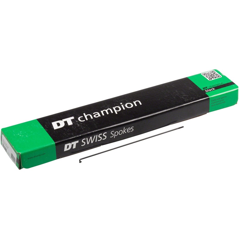 DT Swiss Champion Spoke: 2.0mm, 280mm, J-bend, Black, Box of 100