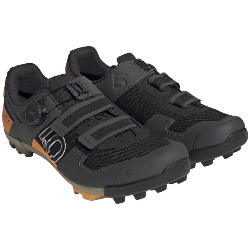 Five Ten Kestrel BOA Mountain Clipless Shoes – Mens Core BLK/Ftwr White/Impact Orange 12