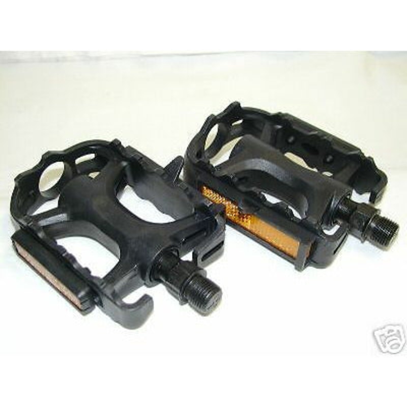 Bicycle Pedals for Road BMX Mountain Bike 1/2″ Wellgo 972 Bike Pedal Resin Black