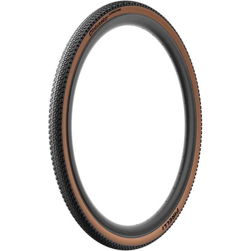 Pirelli Cinturato Adventure Tire – 700 x 45 Tubeless Folding Classic Tan TechWALL+ Pro Gravel