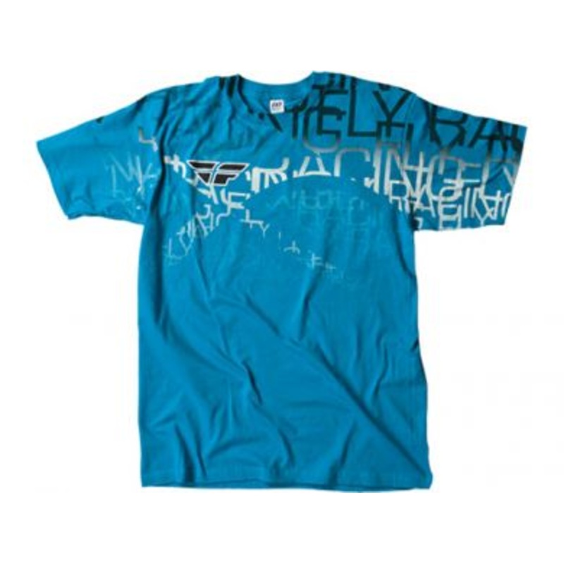 Fly Racing Wire T-Shirt-Turquoise