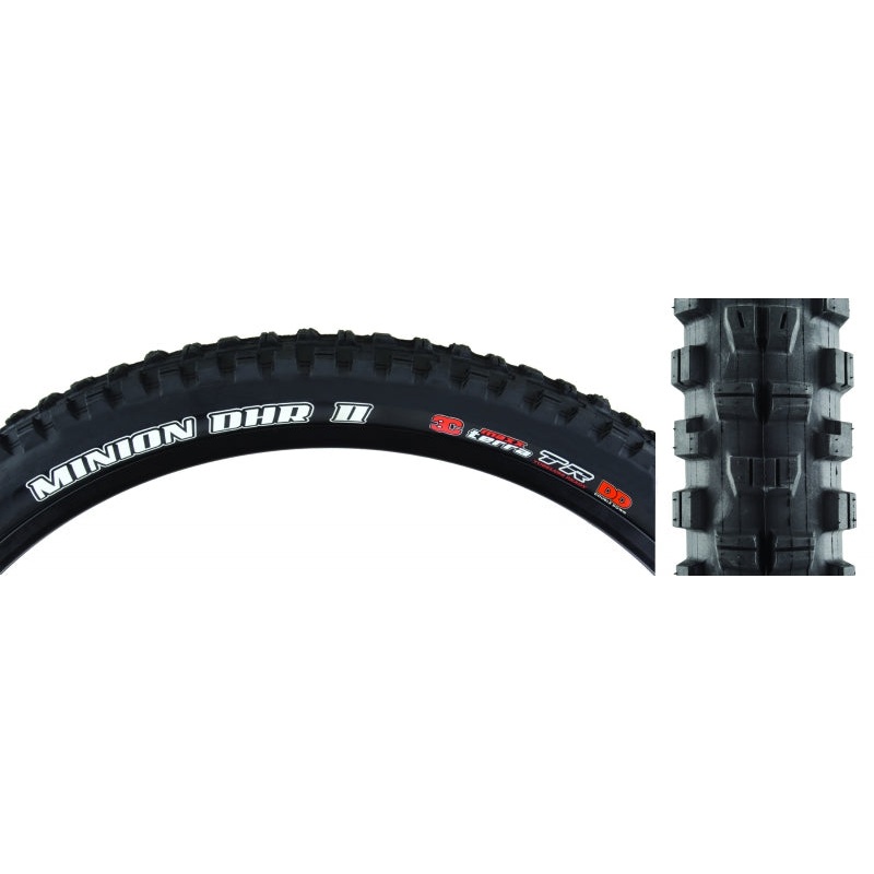 Maxxis Minion DHR II Tire – 29 x 2.6 Tubeless Folding Black 3C MaxxTerra DD