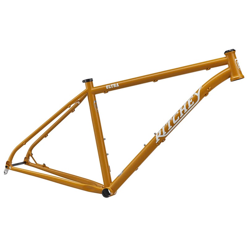 Ultra Mountain Frameset – 29″/27.5″ Steel Honey Mustard Medium