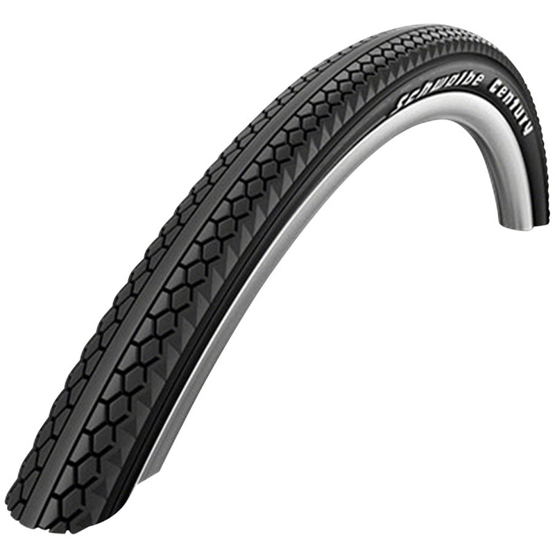 Schwalbe Century Tire – 700 x 50, Clincher, Wire, Black/Reflective, Active, SBC, K-Guard