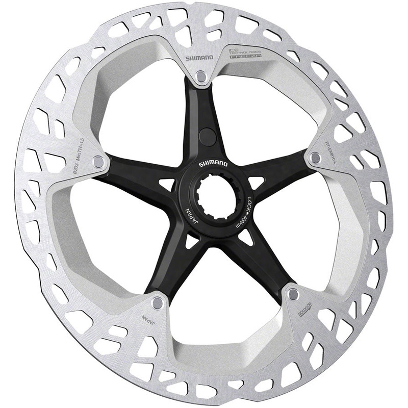 Shimano Steps RT-EM810 Disc Brake Rotor – 203mm, Center Lock, External Lockring, Rear Only with Magnet Bracket