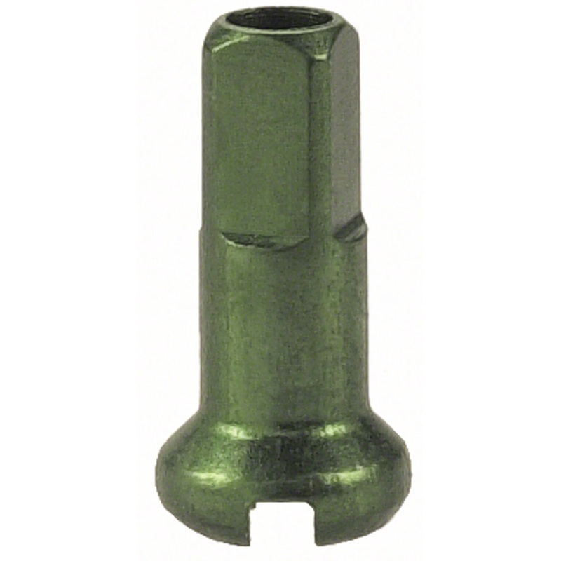 DT Swiss 2.0 x 12mm Green Alloy Nipples, Box of 100