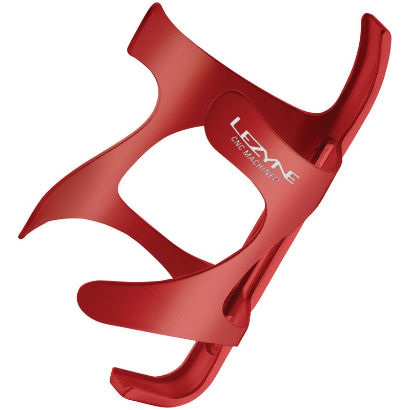Lezyne CNC Water Bottle Cage – Aluminum Red