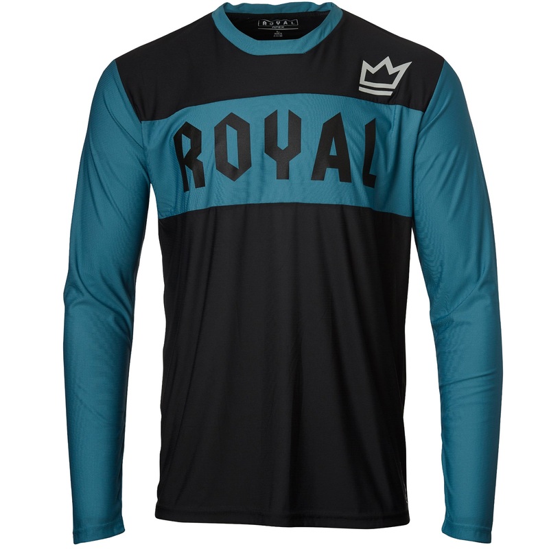 Royal Apex Long Sleeve MTB Jersey – Steel Blue-Black – 2022