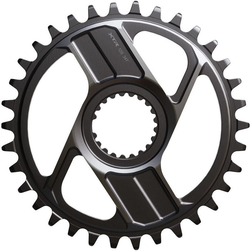 Shimano XTR SM-CRM96 1x Direct Mount Chainring – 34t, Shimano Direct Mount, For 12-Speed HG+ Chain, Fits M9200 and M9220 Crank, Dark Gray