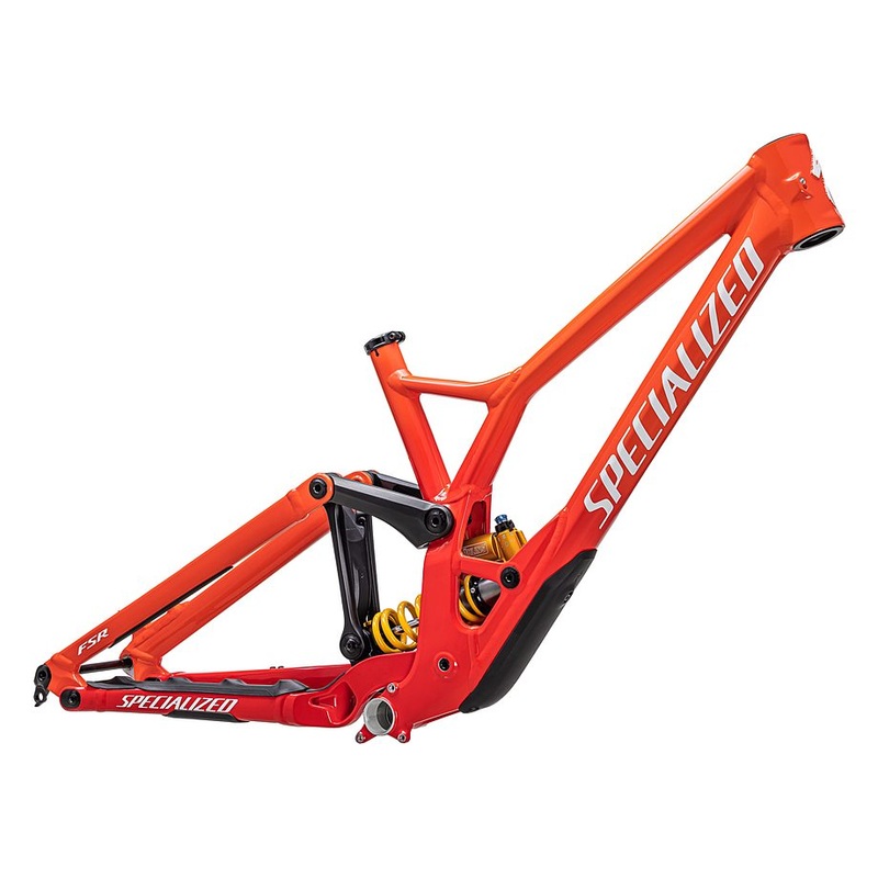 Specialized demo race frm frame gloss fiery red / vivid red fade / white s3
