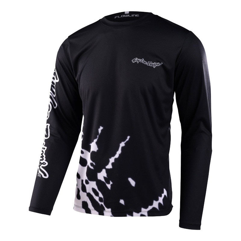 Troy Lee Designs Flowline Long Sleeve MTB Jersey – Big Spin – Black – 2023