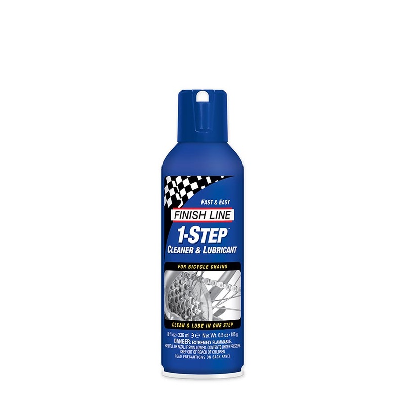 Finish Line 1-Step Cleaner and Bike Chain Lube – 8oz Aerosol