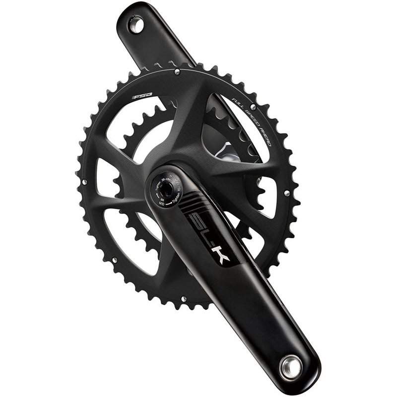 Full Speed Ahead SL-K 2x Modular Carbon Crankset – 170mm For Shimano HG+ 12-Speed 53/39t DM/90 BCD 30mm 386EVO Spindle BLK
