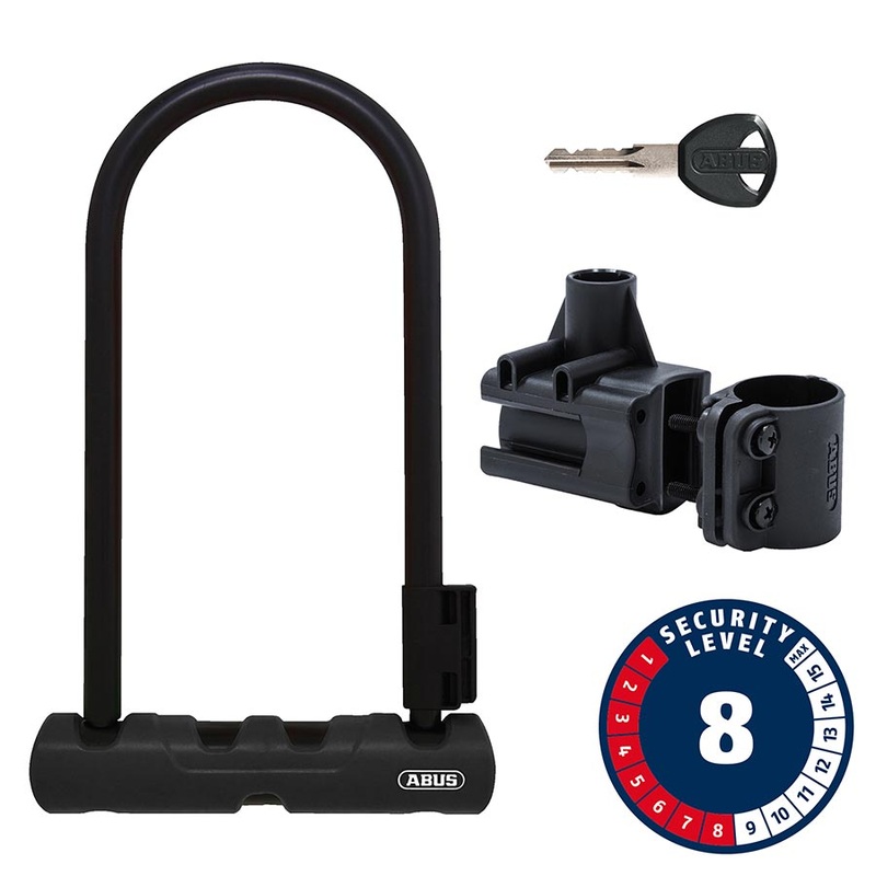 Abus Ultra 410K U-Lock Key 12mm 170x230mm 6.7×9 SH34 Black