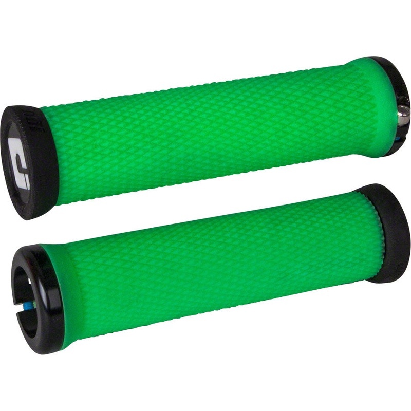 ODI Elite Motion Grips – Retro Green, Lock-On