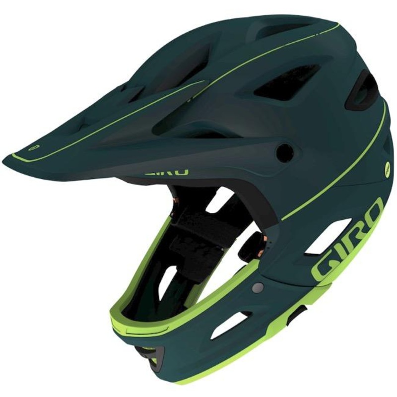 Giro Switchblade MIPS Full Face Helmet – Matt True Spruce-Citron – 2020