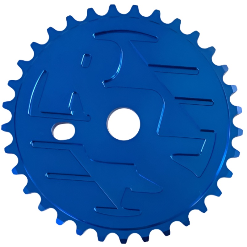 Ride Out Supply ROS Logo Sprocket / Chainwheel – 33t – Blue