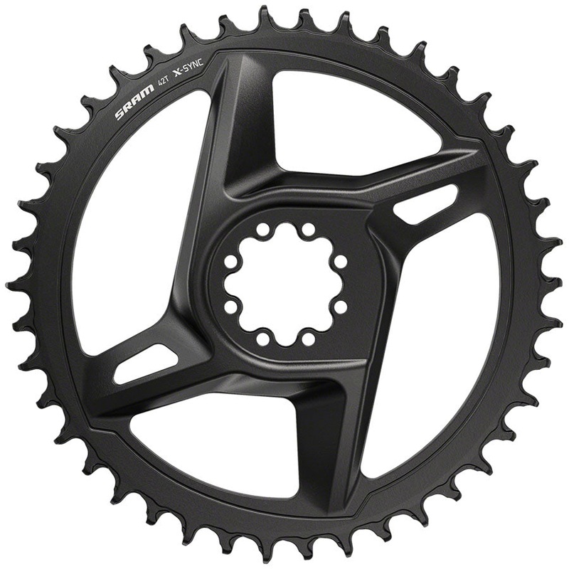 SRAM X-Sync Road Chainring 46t Direct Mount 12-Speed Aluminum Black For Rival