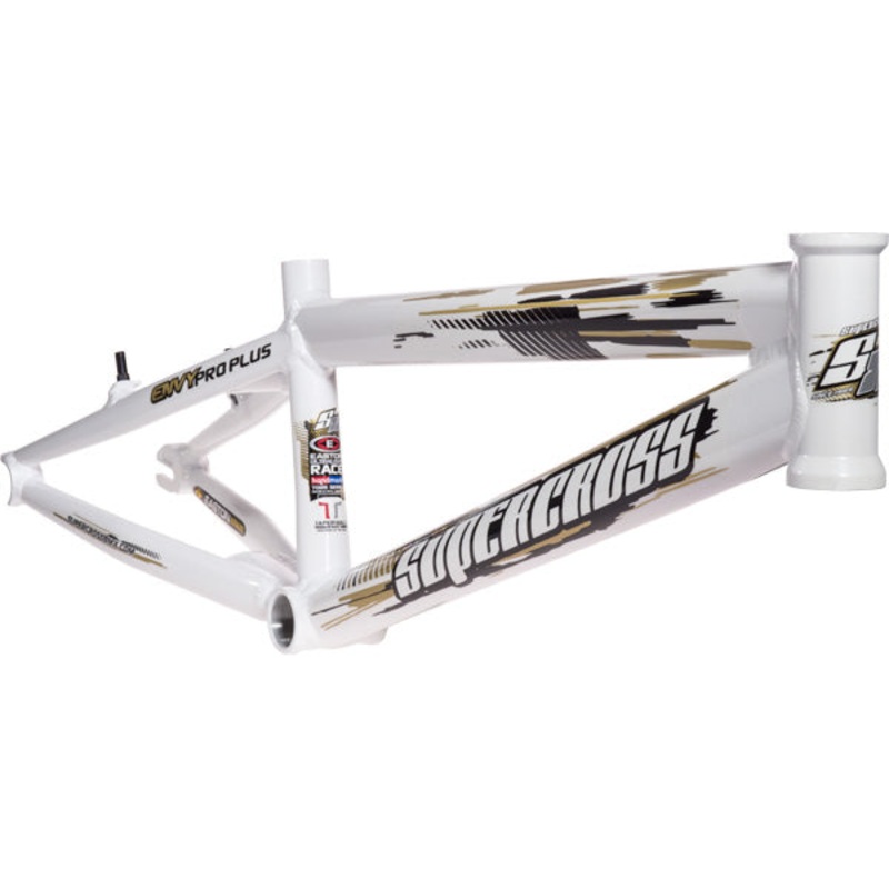 Supercross Envy V2 Aluminum BMX Race Frame-Pearl White