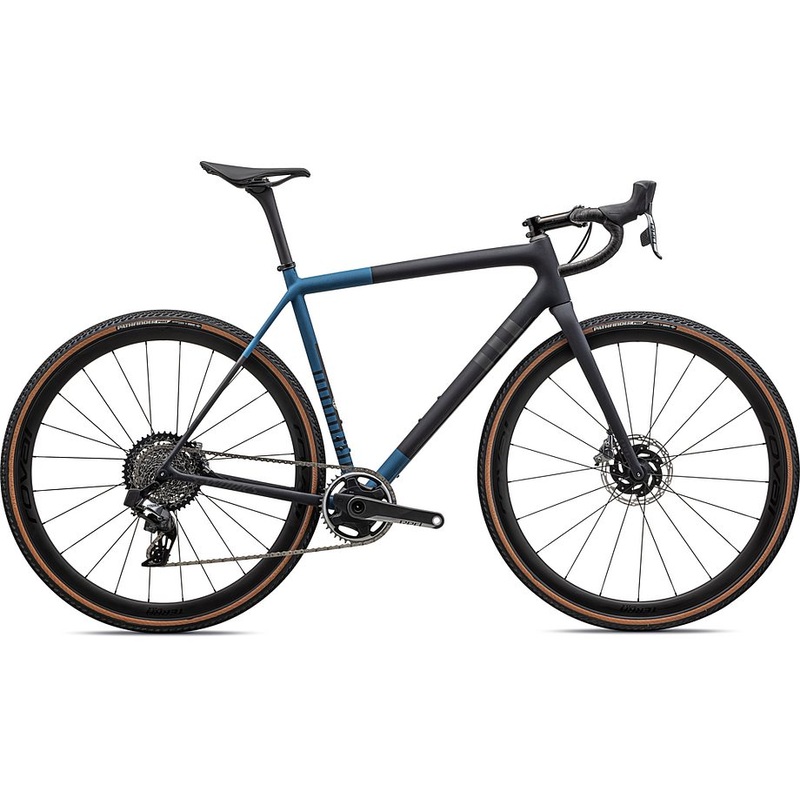 2023 Specialized crux S-Works bike satin metallic dark navy/mystic blue/midnight shadow metallic speckle 52