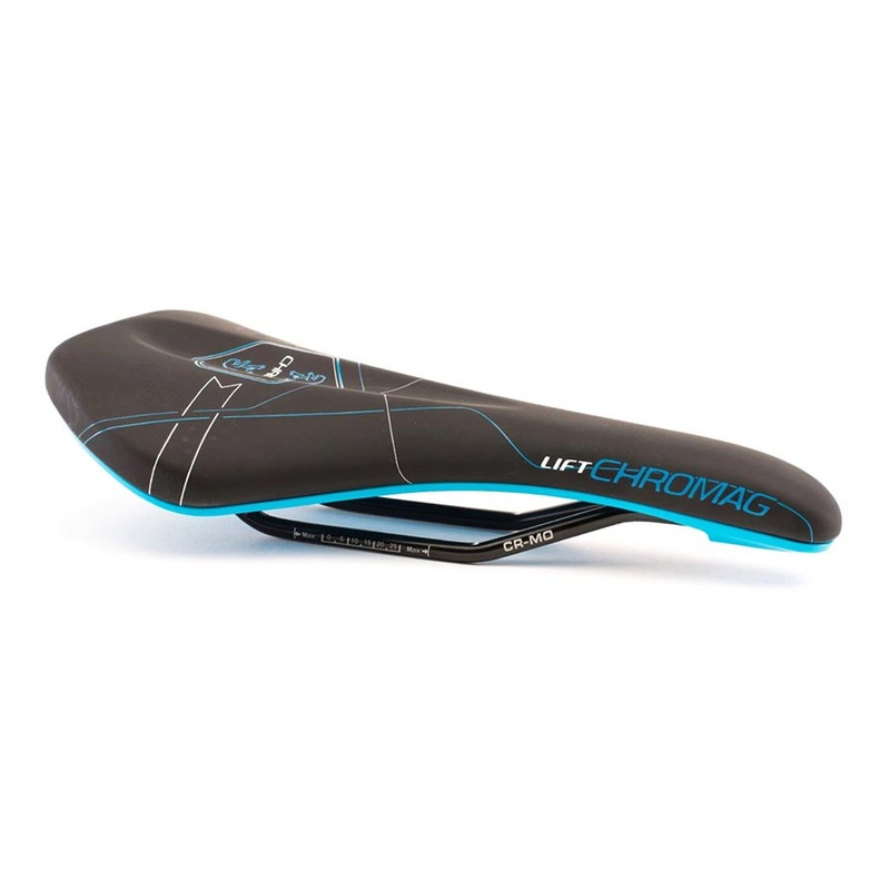 Chromag Lift Saddle Synth Top CrMo Rails – Black/Blue