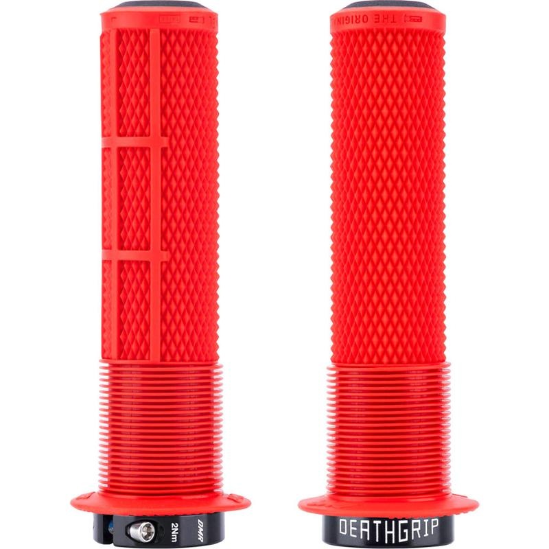 DMR DeathGrip 2 Flanged Grips – Thick Lock-On Red