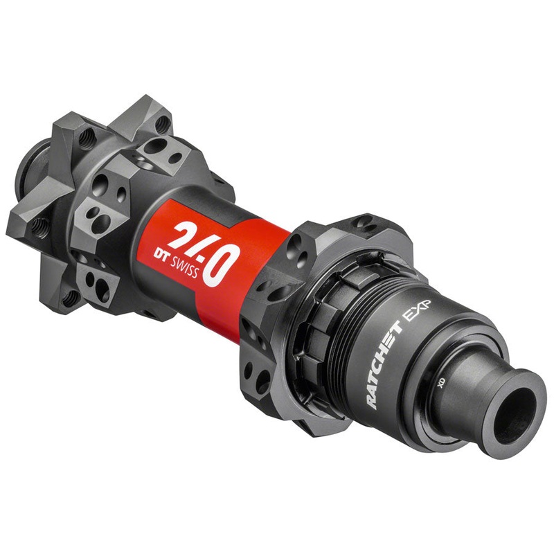 DT Swiss 240 EXP Rear Hub – 12 x 148mm 6-Bolt XD Black/Red 28H 36pt