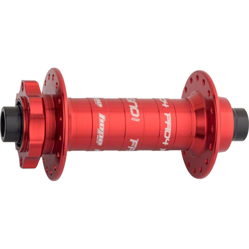 Hope Pro 4 Front Hub – 15 x 150mm 6-Bolt Red 32h